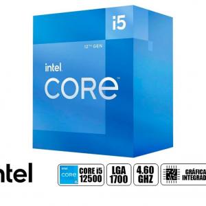 PROCESADOR INTEL CORE I5 12500 3.0 GHZ HASTA 4.60GHZ, 18MB, 6 NULEOS, GRAFICO INTEGRADO UHD 730, LGA 1700
