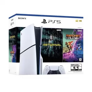 CONSOLA PLAYSTATION 5 SLIM CON LECTOR + RETURNAL+ RATCHET & CLANK BUNDLE