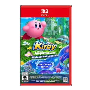VIDEOJUEGO KIRBY AND THE FORGOTTEN LANDS + STAR CROSSED WORLD SWITCH 2 LATAM