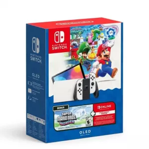 NINTENDO SWITCH OLED BLANCO - SUPER MARIO BROS WONDER + MEMBRESÍA