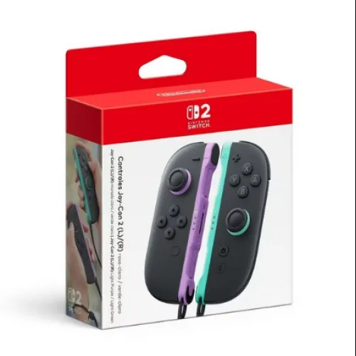 CONTROL JOY-CON (L-R) MORADO CLARO Y VERDE CLARO NINTENDO SWITCH 2 EDI