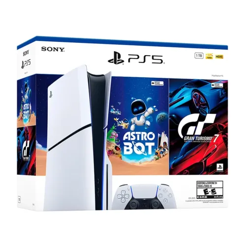 CONSOLA PLAYSTATION 5 SLIM CON LECTOR + ASTRO BOT+ GRAN TURISMO BUNDLE